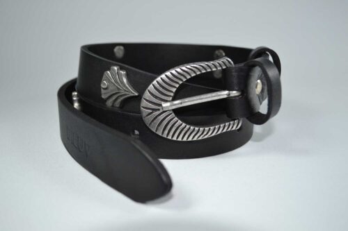 Diluv belt with silver flowers