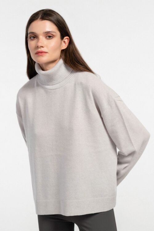 Philosophy cashmere cropped turtleneck sweater