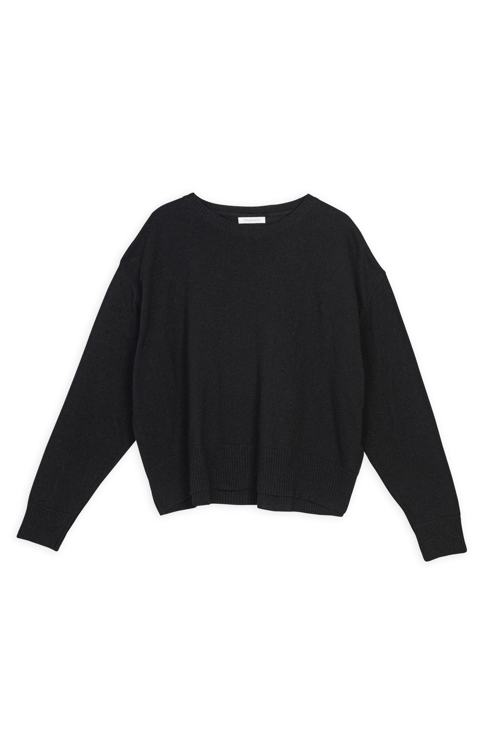 Philosophy cashmere cropped roundneck sweater